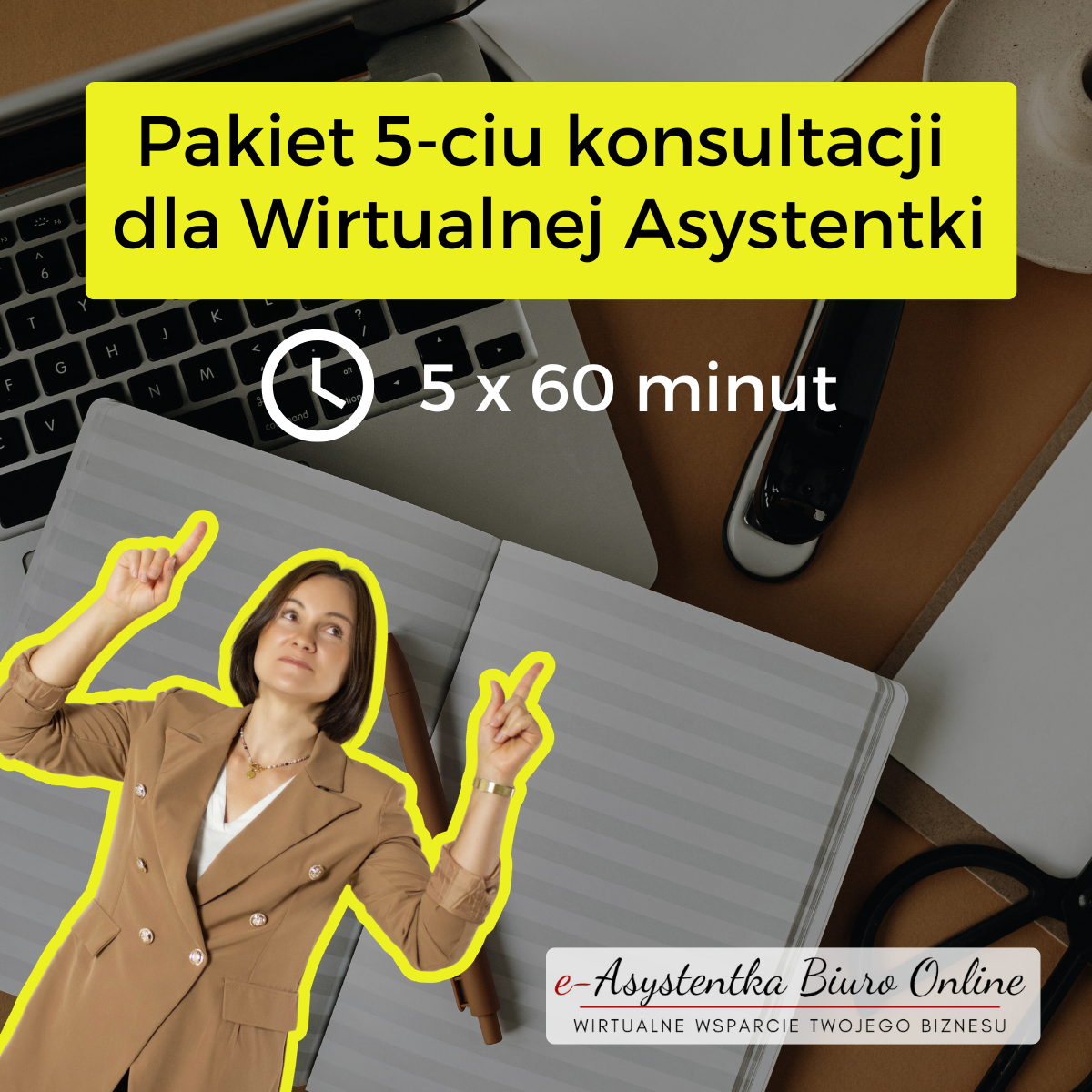 Pakiet 5 konsultacji online - zacznij pracę jako Wirtualna Asystentka